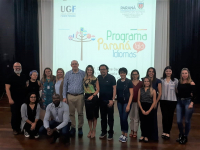 Coordenadora estadual do Paraná fala Idiomas - Eliane Segati Rios - com equipe das universidades e parceiros da Université du Québec à Montreal