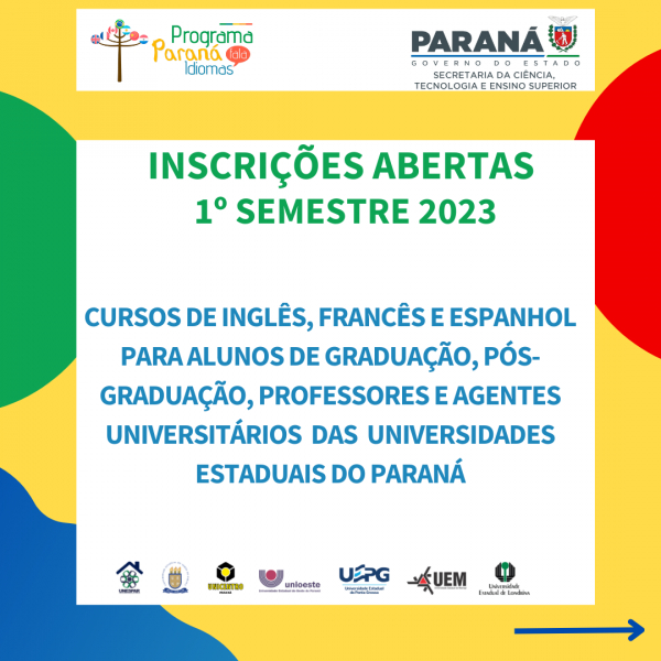Paraná Fala Idiomas abre inscrições para novas turmas de idiomas